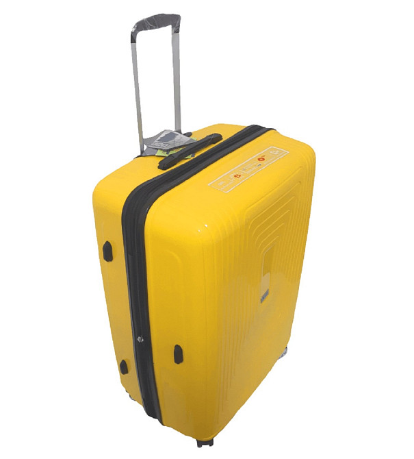 Чемодан пластиковый AIRTEX 241 большой 78 см желтый Киев - изображение 2