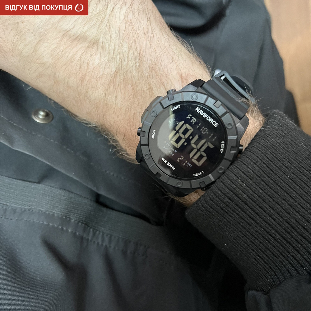 Часы мужские водостойкие тактические Naviforce Professional Черный Винница - изображение 18
