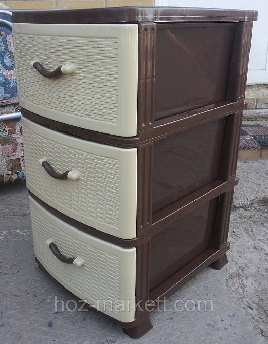 Комод пластиковий на 3 ящики виробництво Україна Харків - фото 3