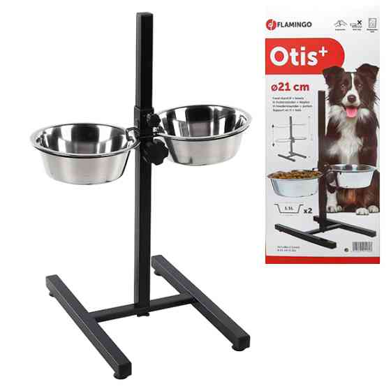 Flamingo Otis+ H-Stand S ФЛАМИНГО ОТИС+ миски на штативе для собак, 2х1.5л Киев
