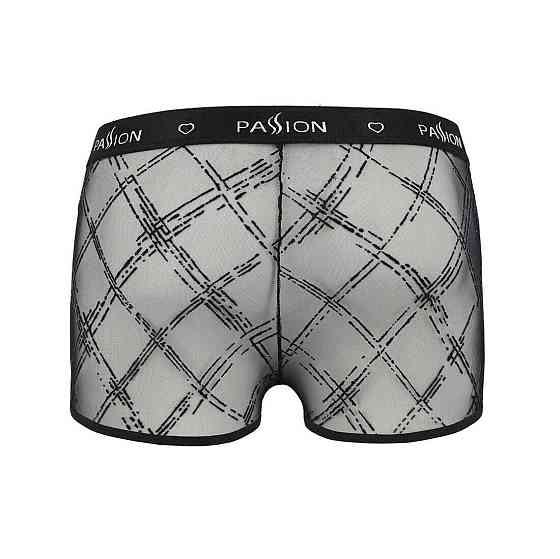Мужские прозрачные боксеры Passion 032 SHORT JAMES XXL/XXXL Black, сетка Sex Aura Киев