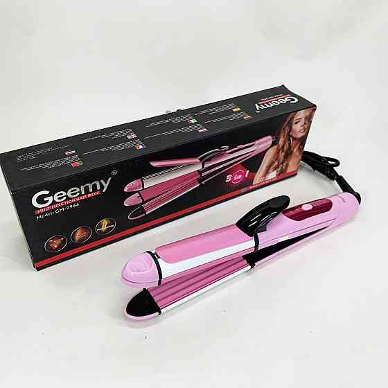 Широка праска для випрямлення волосся, Гофре плойка праска для волосся Плойка гофре випрямляч LA-57 Івано-Франківськ