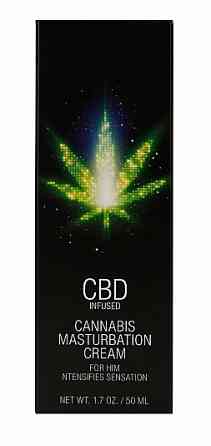 Стимулирующий крем для мужчин Shots - CBD Cannabis Masturbation Cream For Him, 50 ml Sex Aura Киев