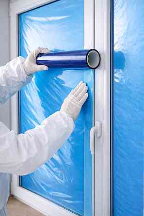 Самоклеюча захисна плівка "GeKo" для вікон 50 см x 25 м Стрый