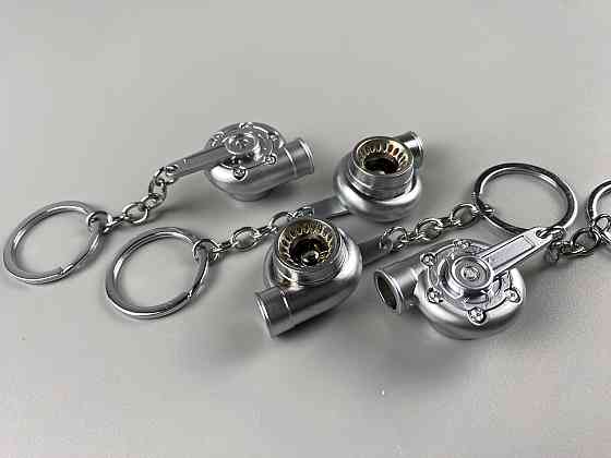 Брелок турбіна ТКР (турбокомпресор) свисток, брелок на ключі для водія, брелок-свисток ТКР сріблястий Мукачево