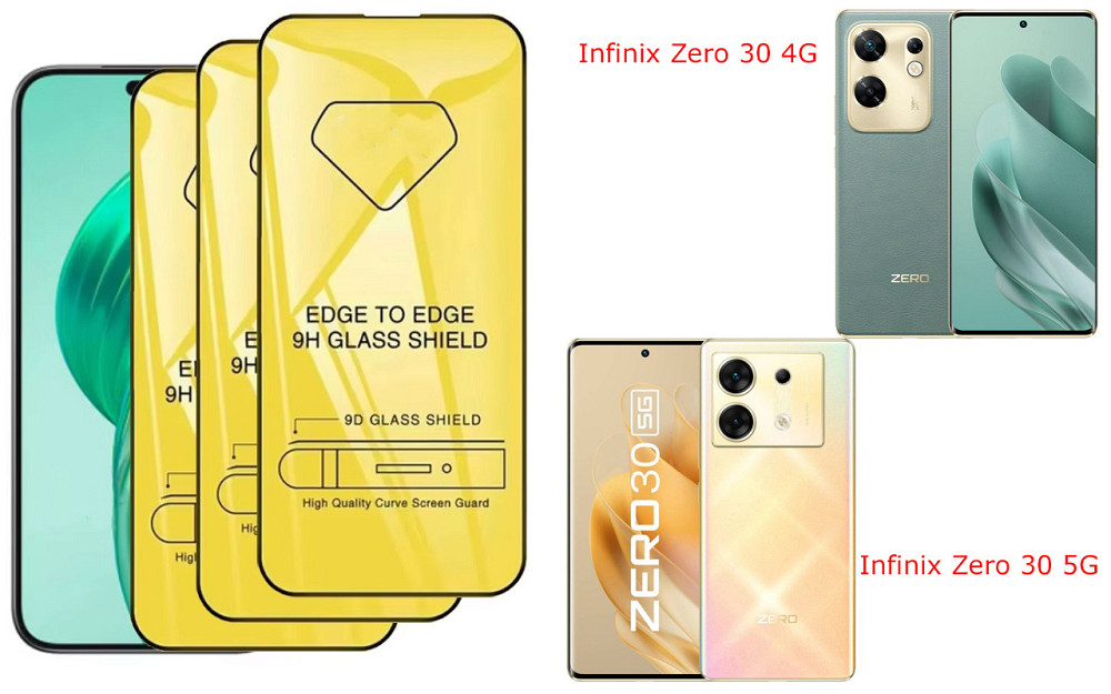 Захисне скло DefenzoGlass для Infinix Zero 30 4G, Zero 30 5G – подвійна міцність Київ - фото 3