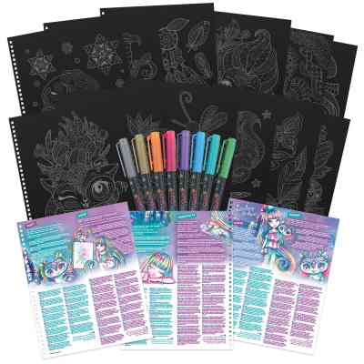 Набор для творчества Nebulous Stars Розмальовка Айседора чорні аркуші (11136) Винница