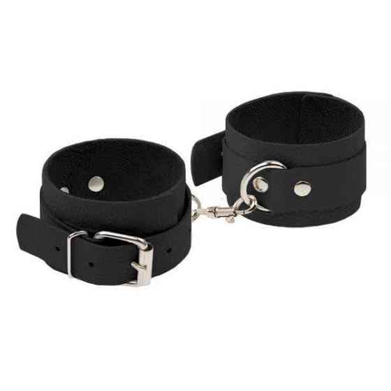 Наручники Leather Standart Hand Cuffs, Black Sex Aura Київ