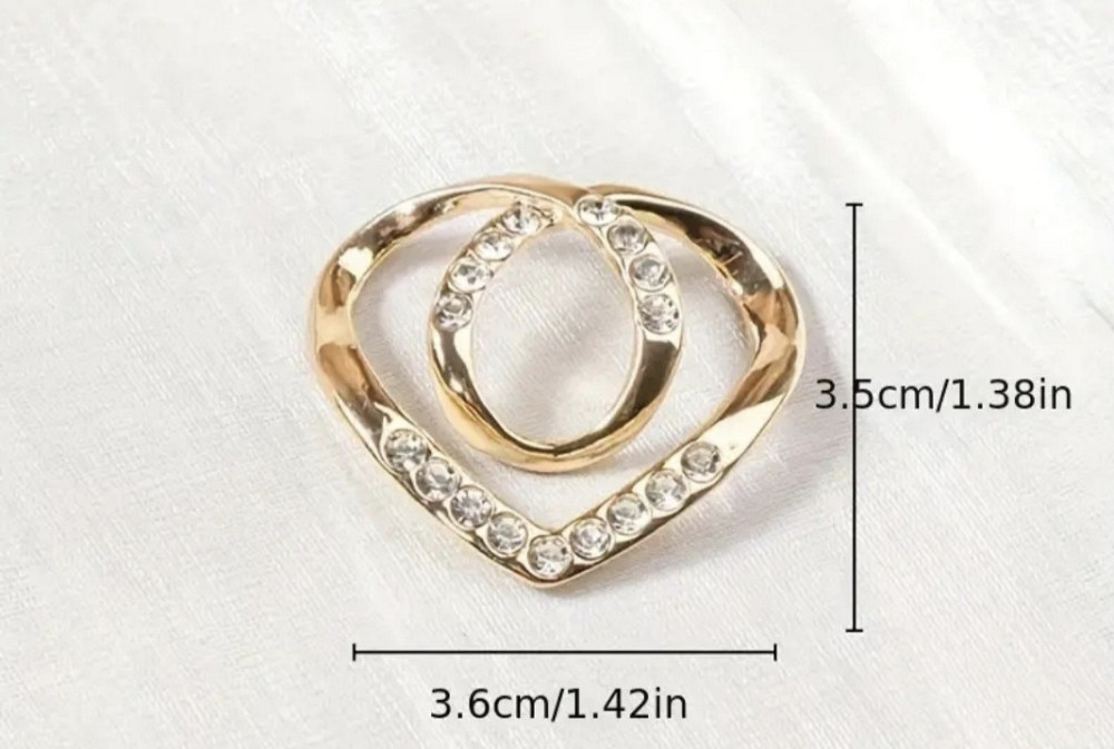 Фіксатор для одягу, шарфів золотистий Смела - изображение 2