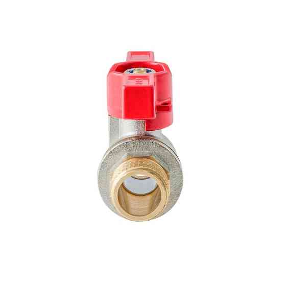 Кран кульовий ШШМ KOER EXTREME KE.219-15 - 1/2" MM ручка "метелик" червона (KR5762) Київ