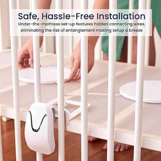 Монитор для контроля нарушения и отсутствия дыхания Babysense 7 для новорожденных, с 2 сенсорами под Киев