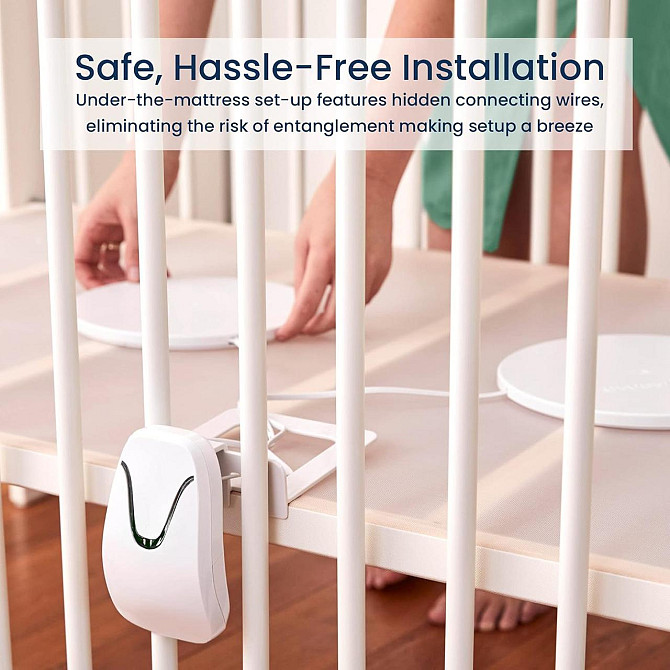 Монітор для контролю порушення та відсутності дихання Babysense 7 для немовлят, з 2 сенсорами під матрац Київ - фото 3