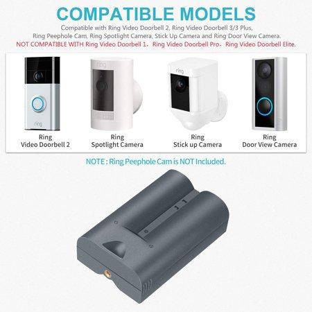 Заміна акумуляторної батареї для Ring V4, сумісна з Ring Peephole Cam Луцьк - фото 1