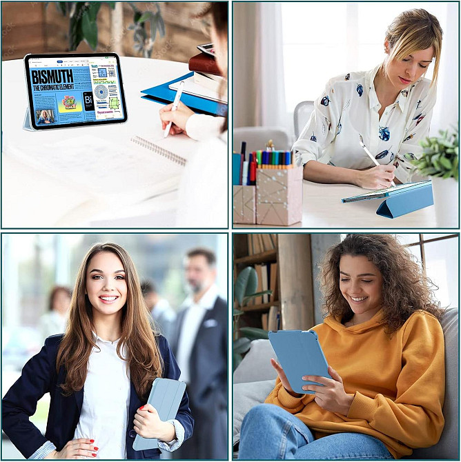 Защитный чехол-книжка ProCase для iPad (A16) 11-го/10-го поколения (2025/2022) A3354 / A3355 / A2696 / A2757 / A2777 Днепр - изображение 6