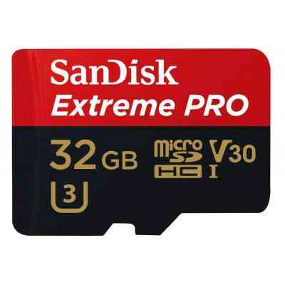 Карта памяти SanDisk 32GB microSD class 10 V30 A1 UHS-I U3 4K Extreme Pro (SDSQXCG-032G-GN6MA) Винница