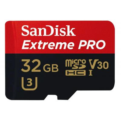 Карта памяти SanDisk 32GB microSD class 10 V30 A1 UHS-I U3 4K Extreme Pro (SDSQXCG-032G-GN6MA) Винница - изображение 2