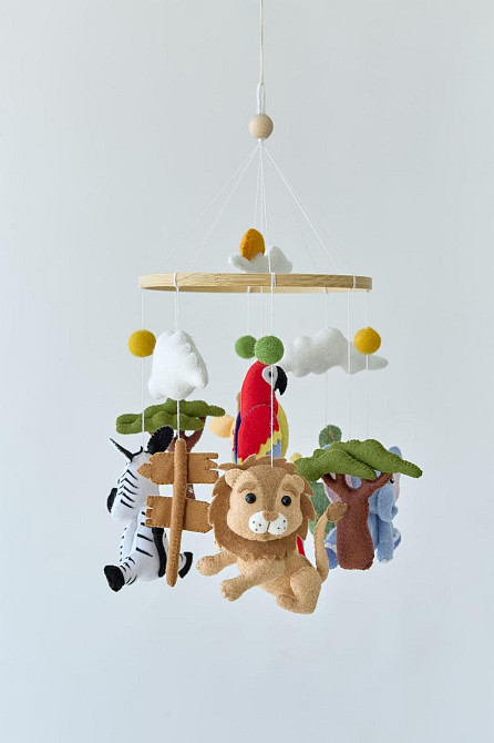 Детский музыкальный мобиль на кроватку WoollyFox 