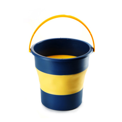 Ведро складное СИЛА силіконове 4,6 л orange-black (961001) Винница - изображение 2