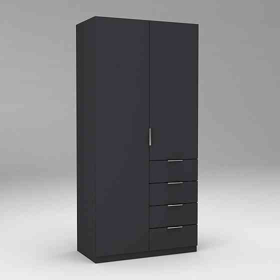 Шкаф Кристалл 1, Антрацит, 1000х520х2100 Львов