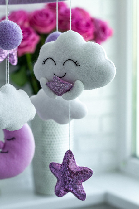 Мобіль на ліжечко WoollyFox «Фіолетові сни» Київ - фото 6