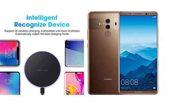 Беспроводное зарядное устройство Copper до 30W для Honor Magic4 Pro, USB-C, LED Киев