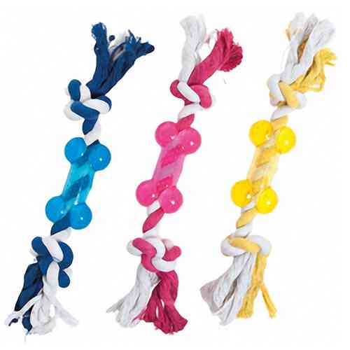 Flamingo Good4Fun Bone With Rope ФЛАМИНГО ГУД ФО ФАН КОСТЬ НА ВЕРЕВКЕ игрушка для собак Киев