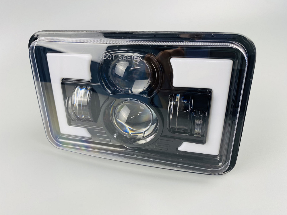 Фара LED прямокутна 95W ближній + дальній + повороти + габарит Мукачево - фото 5