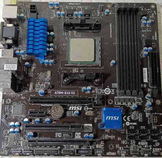 КОМПЛЕКТ Материнка AMD MSI A78M-E45 V2 + процесор A8-7600 sFM2+ Харків
