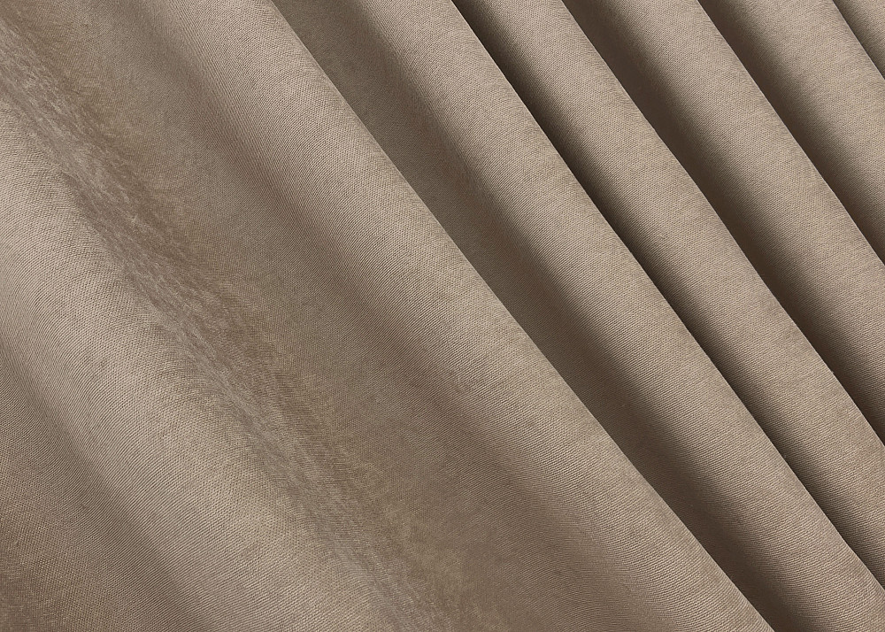 Комплект штор VR-Textil Микровелюр Petek 150х270 2шт и Тюль 500х270 2018ш-1153т Капучино с белым 71-155/4 Киев - изображение 6