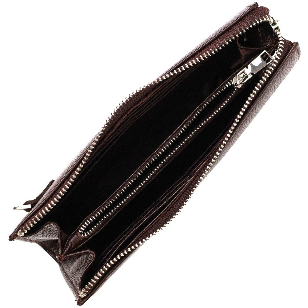 Практичний чоловічий клатч із натуральної шкіри aфлотар Коричневий (BOND) Київ - фото 10