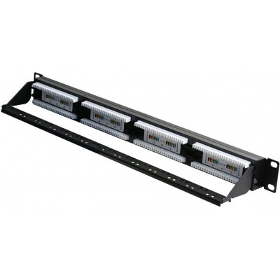 Патч-панель Hypernet 19" 24 порта UTP cat.6 з менеджментом кабеля (PP-KUTP6-24-NM-CM) Вінниця - фото 1