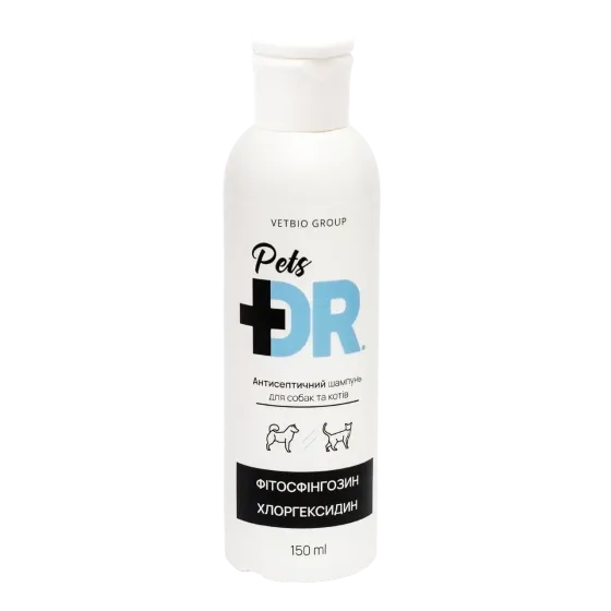 Антисептичний шампунь Vetbio Dr.Pets для кішок і собак 150 мл Вінниця