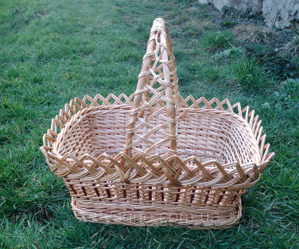 Кошик прямокутний плетений Київ - фото 1