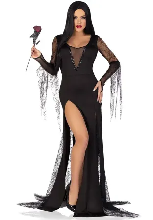 Еротичний костюм Мортіші Аддамс Leg Avenue Sexy Spooky Morticia S Львів