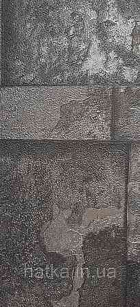 Шпалери вінілові на флізеліні AdaWall Roka 1.06х10 під плитку структурні чорні 23106-5 Київ