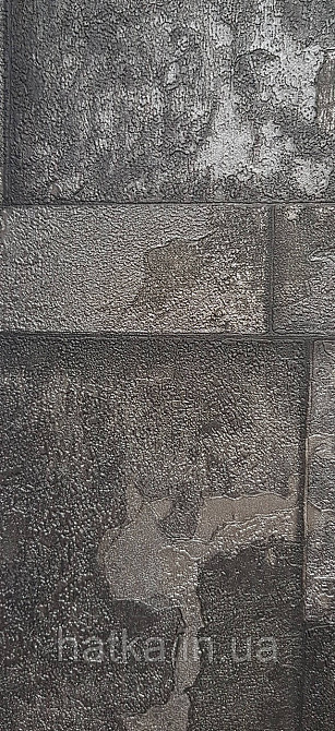 Шпалери вінілові на флізеліні AdaWall Roka 1.06х10 під плитку структурні чорні 23106-5 Київ - фото 3