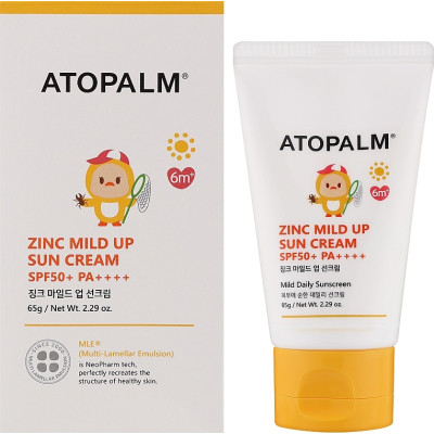 Средство от загара Atopalm Zinc Mild Up Sun Cream SPF50+ 65 г (8809723787104) Винница - изображение 2
