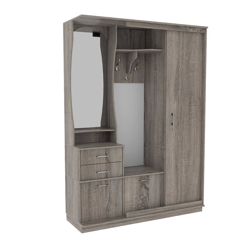 Передпокій Тріо-купе TRIO, Дуб Сонома Трюфель, 1508/400/2100 Львів - фото 1