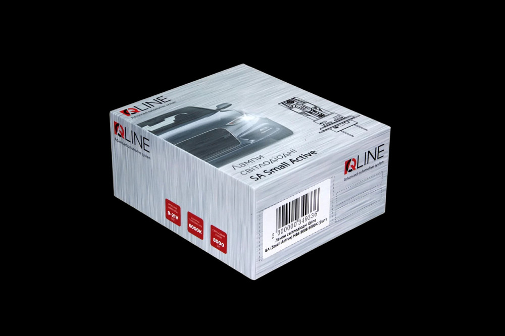 Комплект світлодіодних ламп Qline SA HB4 (9006) 52W 6000K Qline (Small Active) 12V Харків - фото 5