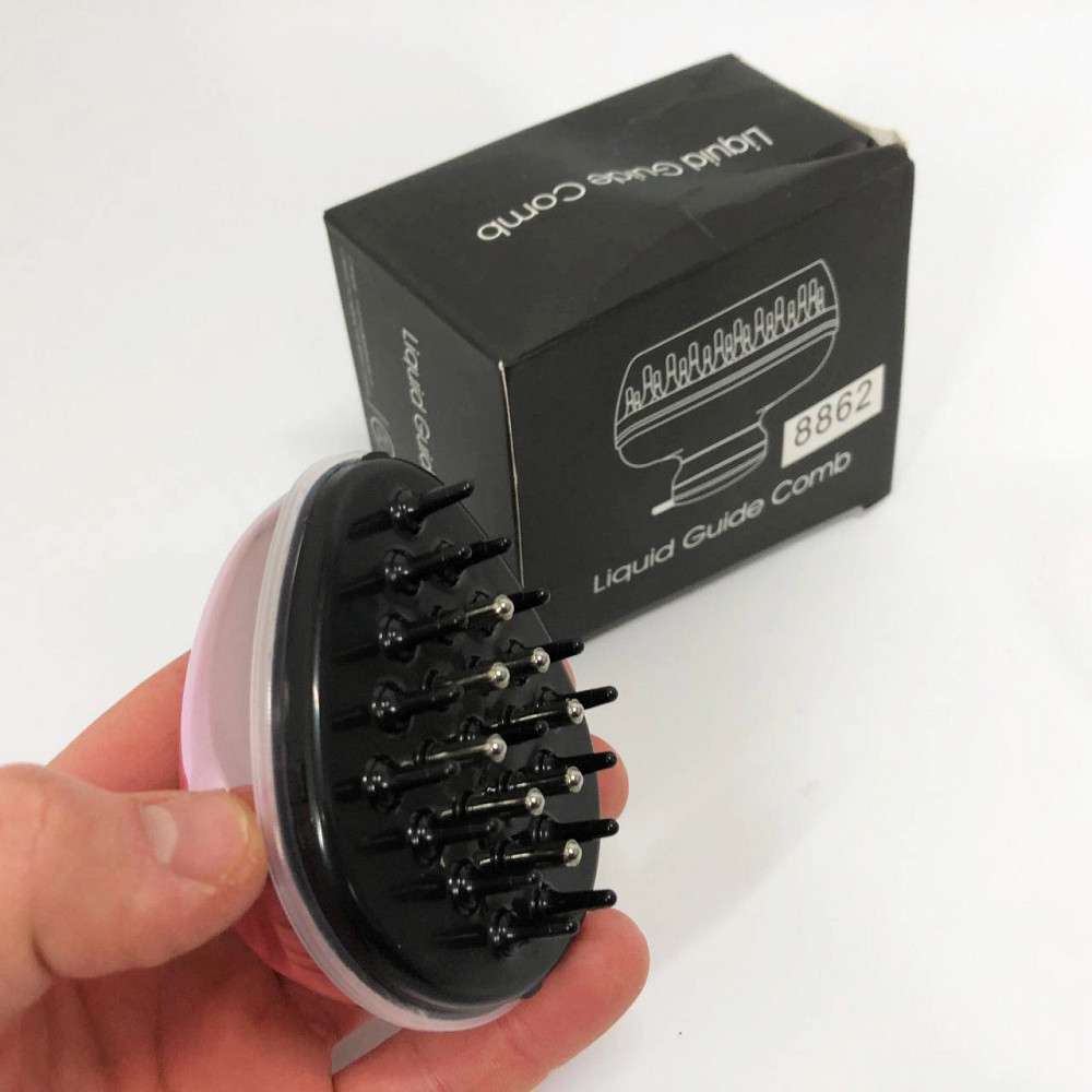 Гребінець для догляду за волоссям, масажний аплікатор для лікувальних олій 30мл VM-30 Львів - фото 8