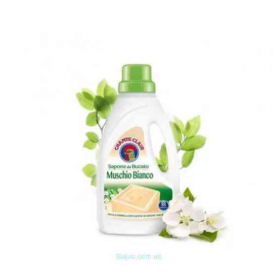 Гель для прання Білий Мускус ChanteClair , 18 Wl ChanteClair Detersivo per Lavatrice Muschio Bianco 1000 ML Львів