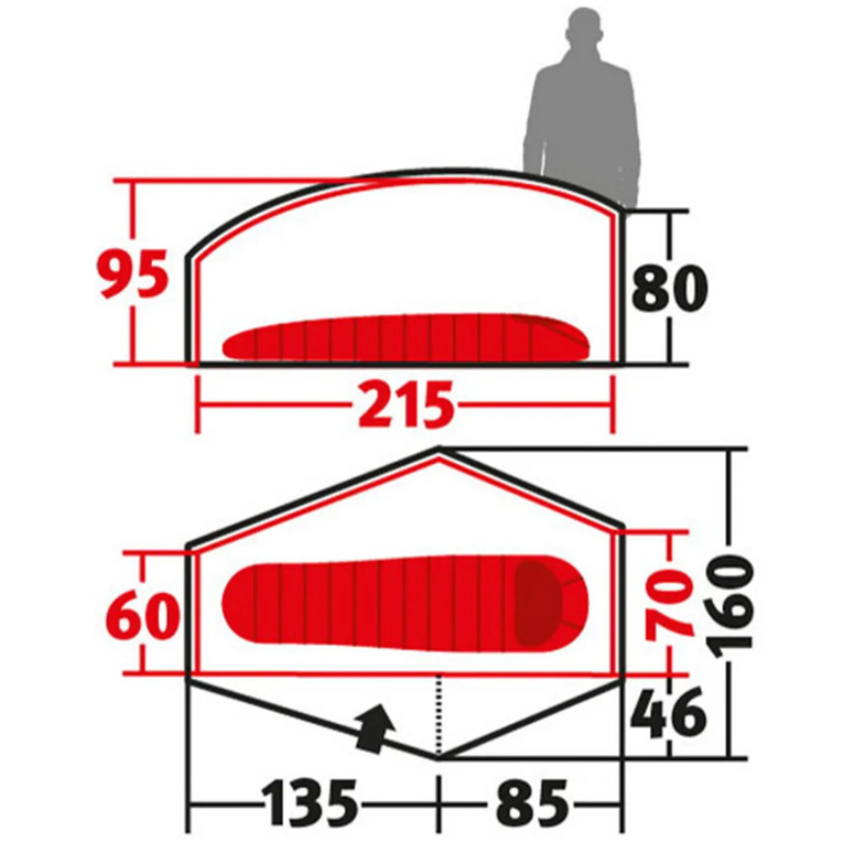Палатка одноместная Wechsel Exogen 1 ZG Green (231048) Киев - изображение 4
