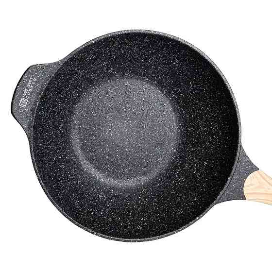 MGC Алюмінієва сковорода 5,8 л, мармурове антипригарне покриття, Ø 32 см, з лопаткою для пригот Коломыя