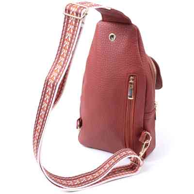 Сумка Vintage Из экокожи Бордовая (22762) Винница