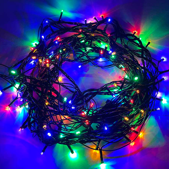 Світлодіодна гірлянда 50 Led 5м 8 режимів різнокольорова 220V CW-G-50L5VMC ColorWay Житомир - фото 5