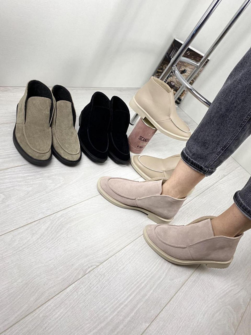 Daragani Черевики жіночі Daragani пудра натуральна замша высота 9 см (3160) Коломия - фото 6