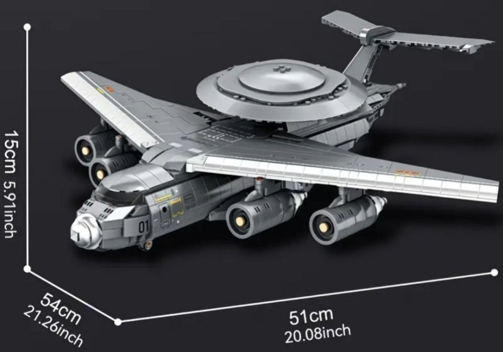 Конструктор Великий військовий літак(+1500деталей) Харків - фото 2