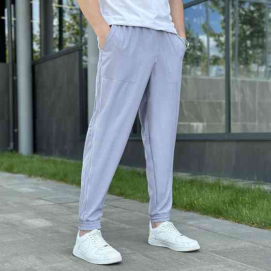 Чоловічі легкі джогери із софту сірі Pobedov Weekend Київ