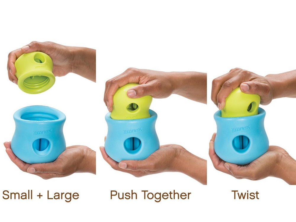 Игрушка головоломка для собак с тайником для лакомств West Paw Toppl Treat Toy Large (Вест Пав Топпи) Маленький - 8 см., Зеленый Запорожье - изображение 9