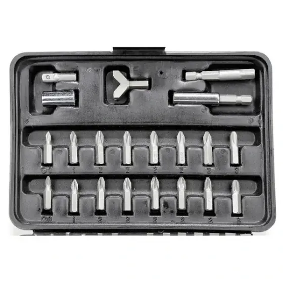 Набір біт Euro Craft ECSB100 — універсальний комплект у кейсі Львів